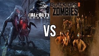 Call of Duty Ghosts Extinction vs Black Ops 2 Zombies [upl. by Sihonn]