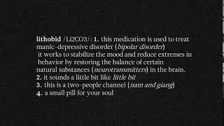 The Definition Of Lithobid [upl. by Verena162]