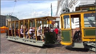 Helsinki and a VINTAGE TRAM • Helsinki ja VANHA RATIKKA 4K [upl. by Mikael]