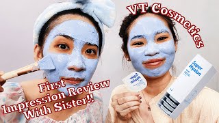 Super Hyalon Capsule Mask by VT Cosmetics First Impression Review ft Sister [upl. by Ardnyk]