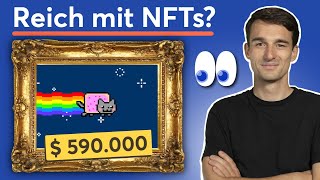 NFTBoom Was sind NFTs Kann man damit Geld verdienen  Finanzfluss [upl. by Osgood260]