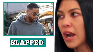 Kourtney SLAPS Tristan Thompson for Cheating on Khloe again [upl. by Ecital]