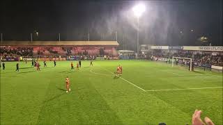 Crawley Town players and fans celebrate win over Rotherham United [upl. by Mw]