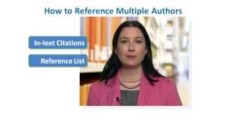 How to Reference Multiple Authors in APA Style [upl. by Sathrum]