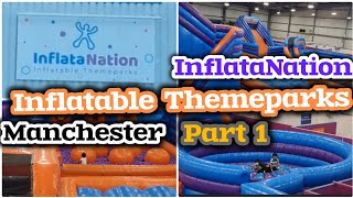 Trip To Inflatanation Inflatable ThemeParks Manchester Beautiful amp Lovely Kids Fun amp Activity Place [upl. by Nothgiel]