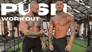 ULTIMATE PUSH DAY  SHOULDERS CHEST amp TRIS [upl. by Mccartan]