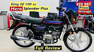 🔥2024 Model Hero Splendor Plus Review Price Mileage  Features  splendor plus new model 2024 [upl. by Nnaeilsel964]