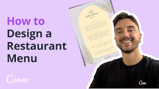 How to Create a Simple Restaurant Menu with Canva [upl. by Gatian954]