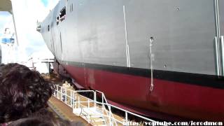 ALHD CANBERRA launched at Navantia Shipyards FerrolFene [upl. by Yuria46]