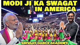 Indian community Welcomes Prime Minister Of India In America  SHIVAAY DANCE ACADEMY [upl. by Jacqueline86]