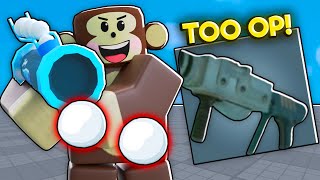 Snowball Launcher is INSANE in Roblox Gunfight Arena [upl. by Anelhtac]