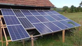 Photovoltaikanlage 2 kw selbst gebaut Teil 1 [upl. by Dranoel]