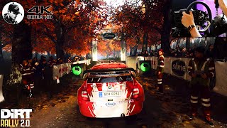 Dirt Rally 20 Skoda Fabia Steering Wheel Gameplay New England Wet Rally [upl. by Assiluj]