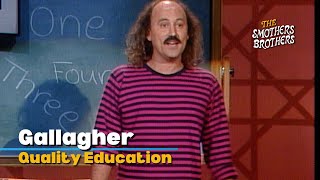 Gallagher  Quality Education  The New Smothers Brothers Comedy Hour [upl. by Elly]