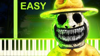 ZOONOMALY THEME  EASY Piano Tutorial [upl. by Teirrah]