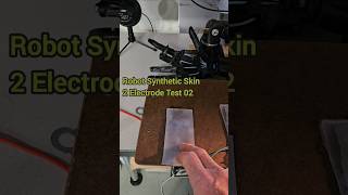 Robot Synthetic Skin 2 Electrodes Test Hand MPR121 Arduino Raspberry pi [upl. by Adamson]