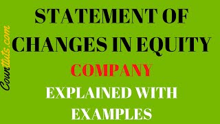 Statement of Changes in Equity  Company  Explained with Examples [upl. by Anilahs345]