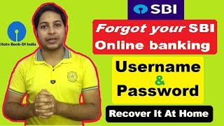 How to resetrecover SBI username amp password which you forgot At Home  Hindi  How Can I Help U [upl. by Etnwahs]