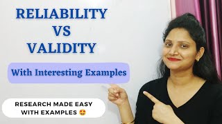 30 VALIDITY vs RELIABILITY  Reliability amp Validity in Research  Interesting Examples research [upl. by Ria28]