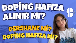 Doping Hafıza alınır mı Dershane mi Doping Hafıza mı [upl. by Bevon]