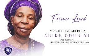 SERVICE SONGS FOR MRS ADLINE ADEBOLA ABIKE ODUBIYI [upl. by Kalina756]