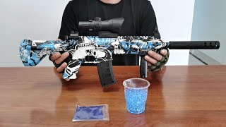 M416 Splatter Ball Gun Unboxing 2022  Electric Gel Ball Blaster [upl. by Lavicrep]