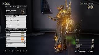 warframe 4th skin HARROW PRIME fashion frame detailed [upl. by Attayek]