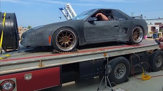 Widebody Pontiac Fiero 38 Supercharged swap on the dyno [upl. by Elazaro]