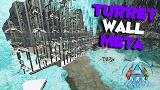 Ark Survival Ascended Turret Wall Meta [upl. by Sinoda]