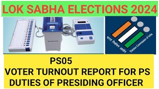 PS05 Elections  Voter Turnout Report For Polling Station  Duties of Presiding Officer [upl. by Coleen]