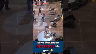 Mike McCready DESTROYS 15000 Fender Custom Shop Guitar 😖 shorts [upl. by Esnahc]