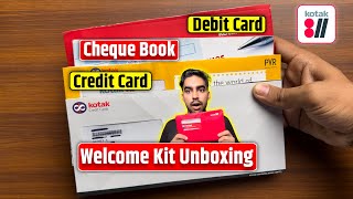 Kotak 811 Welcome Kit Unboxing  Kotak 811 Debit Card  Kotak Mahindra Bank Welcome Kit Unboxing [upl. by Trevor602]