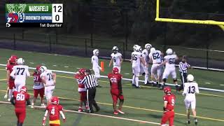 Varsity Football  September 29 2023 at Bridgewater Raynham [upl. by Inram]