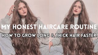 My HONEST Long amp Thick hair growing Routine✨ How to grow long hair faster  Anukriti Lamaniya [upl. by Stearn]