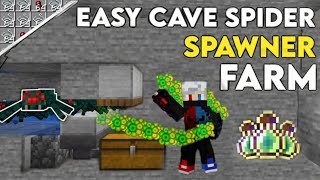 Minecraft Spider Mob Spawner Xp Farm 120 Easy Xp Farm [upl. by Sorazal]