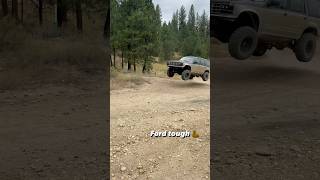 Jumping a 1991 ford explorer Suspension setup is 2” lift blocks in the front with 2” lift shackles [upl. by Yhtommit]