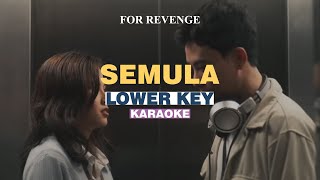 KARAOKE for Revenge  Semula LOWER KEY [upl. by Bashuk314]