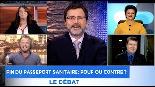 DÉBAT  Pour ou contre le retrait du passeport vaccinal   Frédéric Bérard à Denis Lévesque [upl. by Krenn]