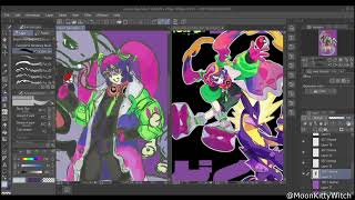 Speedpaint ｡• Poison Type Miku •｡ Project Voltage [upl. by Adila]