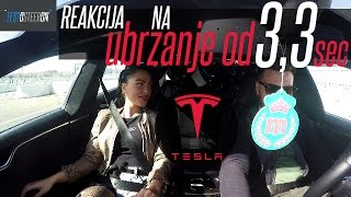 REAKCIJA NA UBRZANJE TESLE MODEL S  33 sec do 100kmh [upl. by Erick]