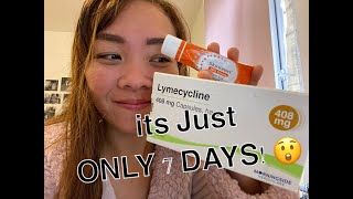 Lymecycline for Acne Review  7 days  Mask acne journey [upl. by Okime]