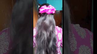 Hair style with real flowers 🌹shortvideo trending hairtutorial viralvideo [upl. by Drawoh]