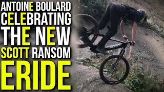 Antoine Boulard celebrating the new SCOTT Ransom eRide ⚡️  EMTB 2021 [upl. by Arries]