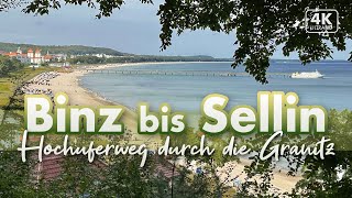 Von Binz nach Sellin durch die Granitz  Rügen Urlaub 2023 4K Walk [upl. by Nedrob72]