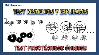 📋 Test psicotécnicos ómnibus resueltos  con 20 ejercicios con respuestas y explicados [upl. by Ynehteb]