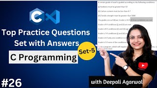 C MCQs  C MCQs Practice Questions and Answers  C Programming Tutorial 26 [upl. by Atteiram251]