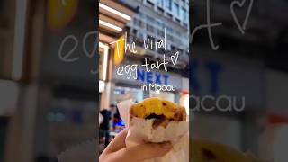 The viral egg tart in Macau [upl. by Dorwin]