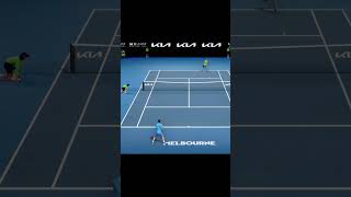 Tennis Elbow 4 Djokovic Beatiful Forehand Passing Shot vs Nadal shorts [upl. by Fini]