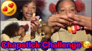 Chapstick Challenge  gets freaky 😼 [upl. by Akirahc910]