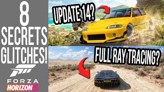 Forza Horizon 5  8 Secrets Glitches amp Easter Eggs UPDATE 14 NEW ROCKET BUNNY BODYKITS [upl. by Hodgson]